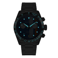 Thumbnail for Oceaneva Men's WaveRacer™ 500M Pro Diver Blue Dial Racing Stripes Chronograph Watch - WR.BL.STR.RH.ST 316L Stainless Steel Watch, 500M Diver, 500m Diver Watch, Chronograph, Chronograph Watch, dive watch, Precision Swiss Quartz Movement