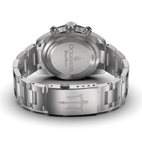 Thumbnail for Oceaneva Men's WaveRacer™ 500M Pro Diver White Dial Panda Chronograph Watch - WR.PNDA.RH.ST 316L Stainless Steel Watch, 500M Diver, 500m Diver Watch, Chronograph, Chronograph Watch, dive watch, Precision Swiss Quartz Movement