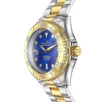 Thumbnail for Oceaneva Men's Deep Marine Explorer III 3000M Pro Diver Watch Blue Mother of Pearl Dial Yellow Gold - YGIIIBLMP200BK 3000m, 3000M Dive Watch, 316L Stainless Steel, Automatic Watch, BGW9 Swiss Super-Luminova, Dive Watch, Sw-200 Swiss Made Automatic Movement, Sw200-1 Swiss Automatic Movement, Yellow Gold Watch