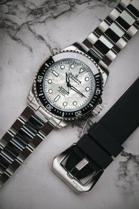 Thumbnail for Oceaneva™ Men's Deep Marine Explorer II 1250M Pro Diver Watch White Mother Of Pearl - BKII200WHMOPST 1000M, 1250M diver, 316L Stainless Steel Watch, Automatic Watch, BGW9 Swiss-Superluminova, Ceramic Bezel, Dive Watch, Sw200-1 Swiss Automatic Movement